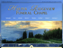 Tablet Screenshot of harper-ridgeviewfuneralchapel.com